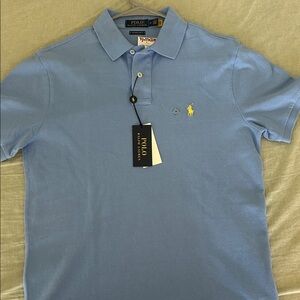 Polo by Ralph Lauren Sky Blue Polo with Yellow Pony